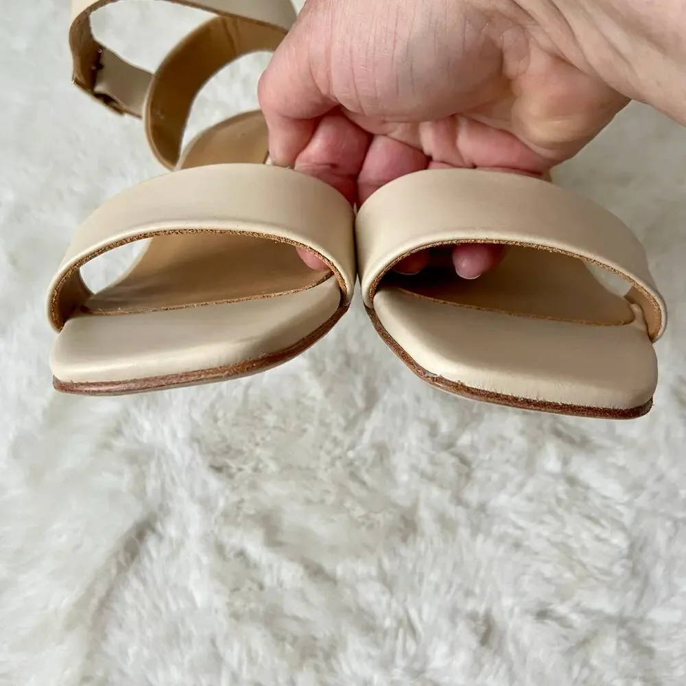 Nisolo Ivory Stella Go-To Block Heel Sandal Size 8